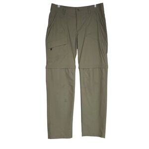 Columbia Women's Convertible Hiking Pants Zip Off Khaki Outdoor Size 12